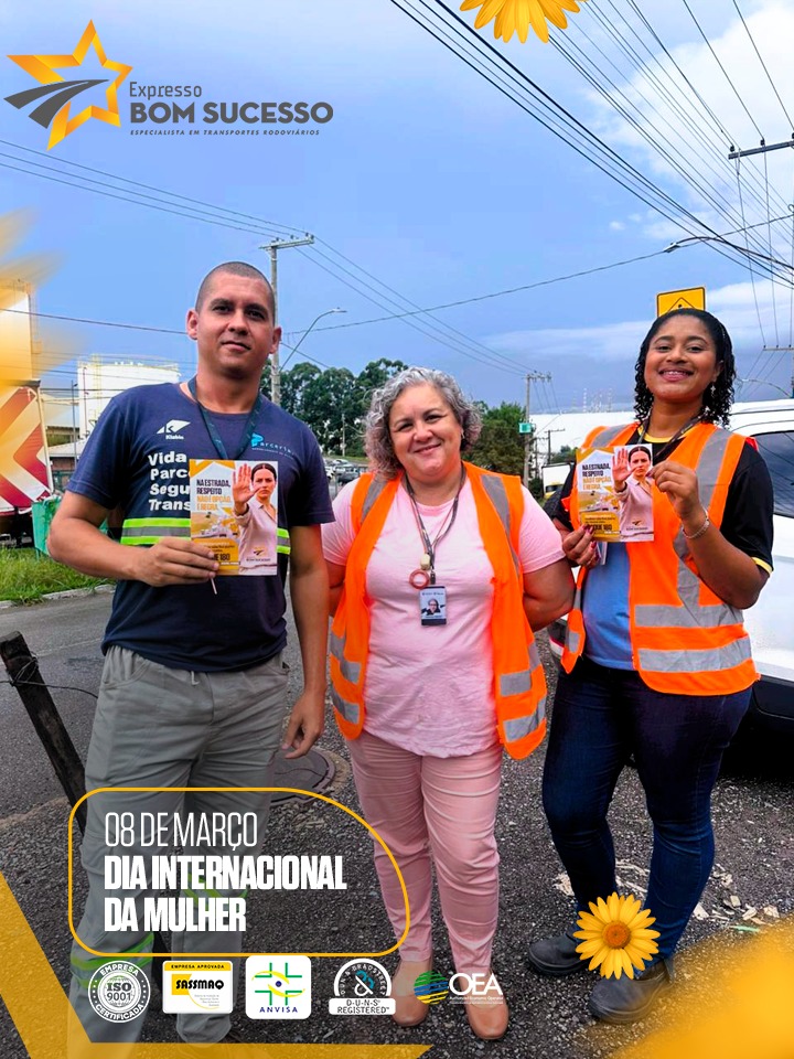 Equipe durante a Blitz de Conscientização realizada em parceria com a Klabin
