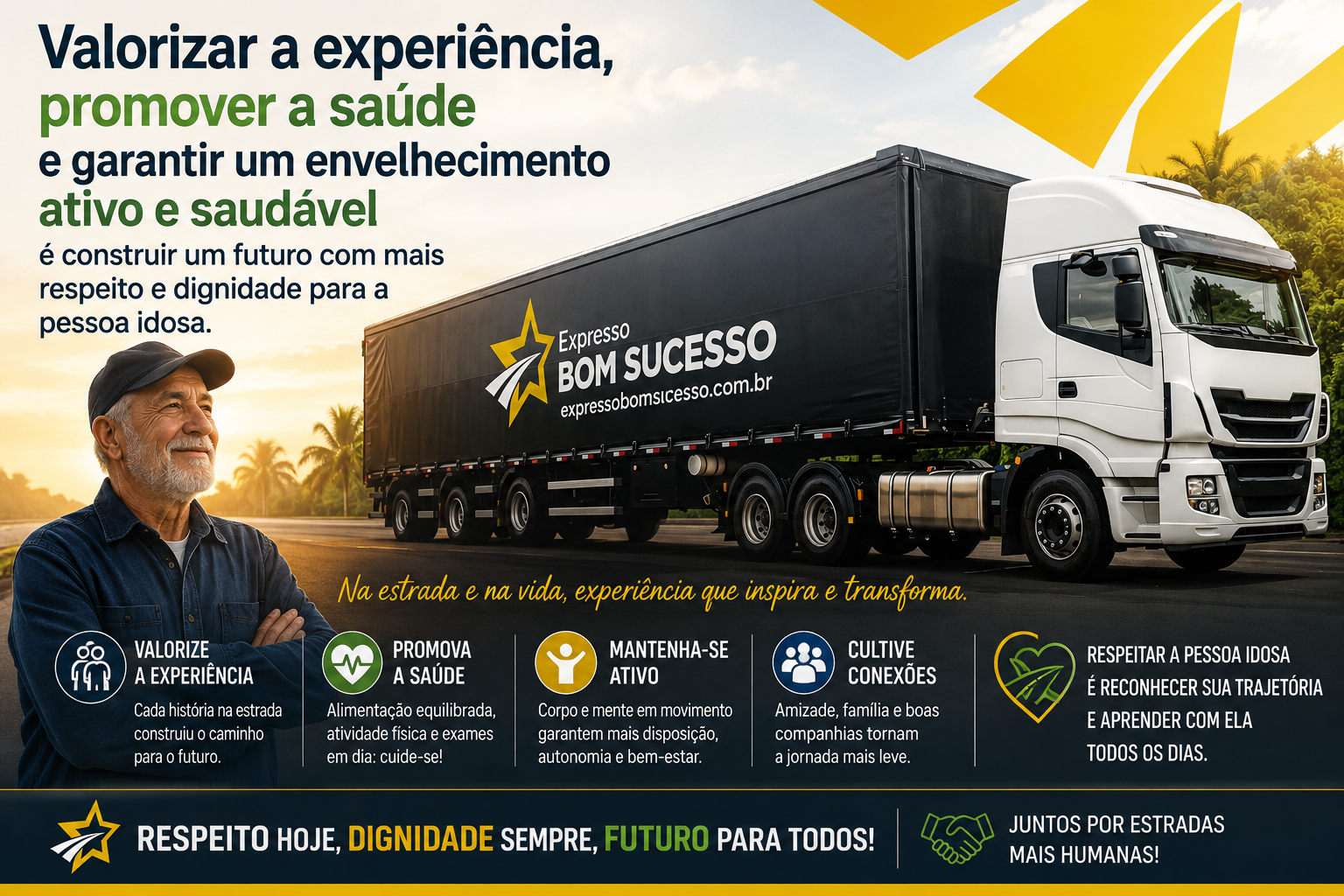 Experiência que inspira na estrada!