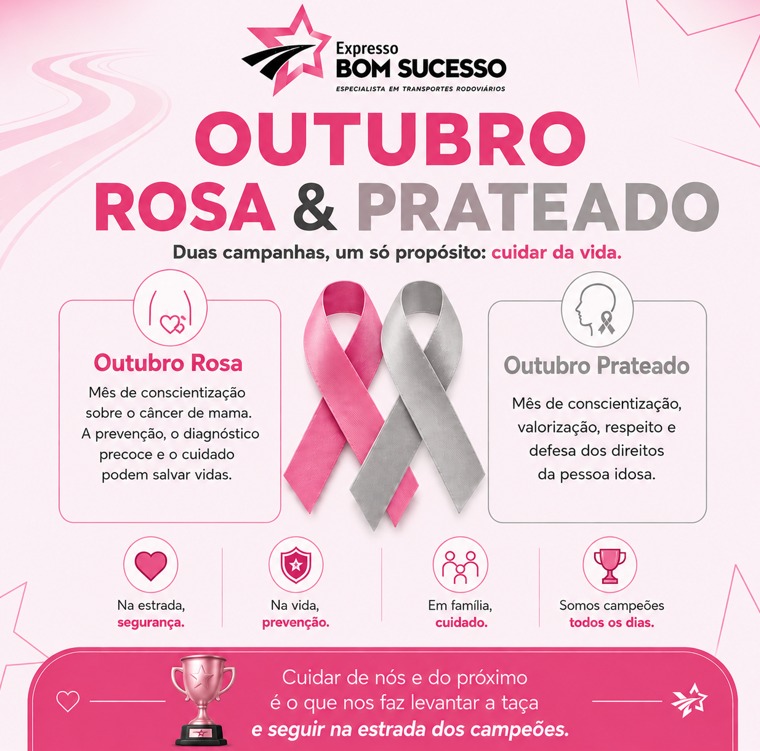 Outubro Rosa e Prateado.